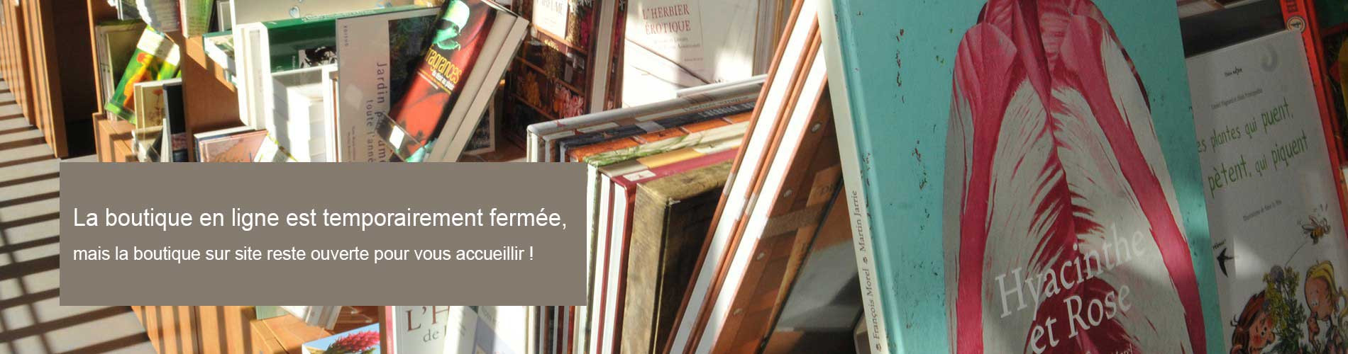 fermeture de la boutique